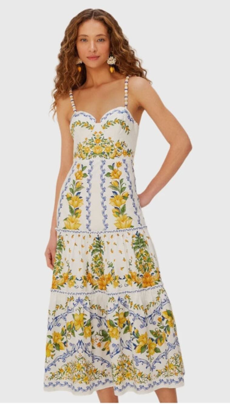 Farm Rio NEW Sicily Midi Dress, Medium